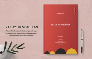 Blank 21 Day Fix Meal Plan Template