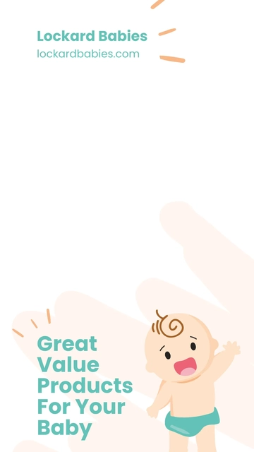 Free Online Baby Store Snapchat Geofilter Template to Edit Online