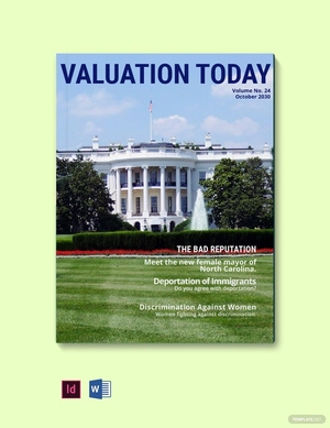Monthly Political Magazine Template