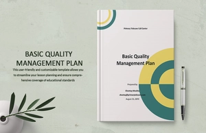 Basic Quality Management Plan Template