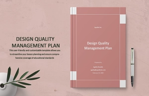 Design Quality Management Plan Template