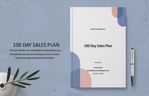 100 Day Sales Plan Template