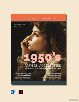 Vintage Style Magazine Template Vintage Style Magazine Template