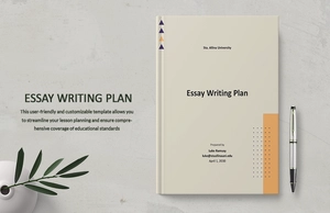 Essay Writing Plan Template