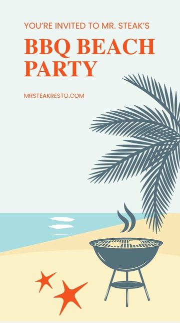 Free Bbq Beach Party Instagram Story Template to Edit Online