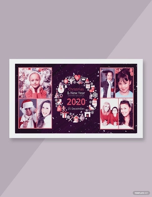 Merry Christmas Photo Card Template