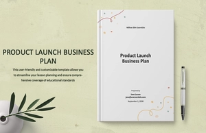Product Launch Business Plan Template