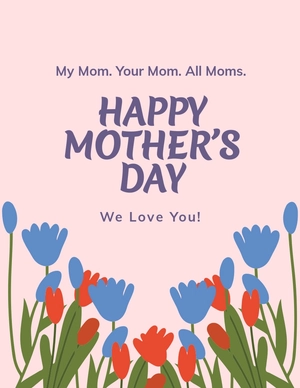 Happy Mother's Day Flyer Template