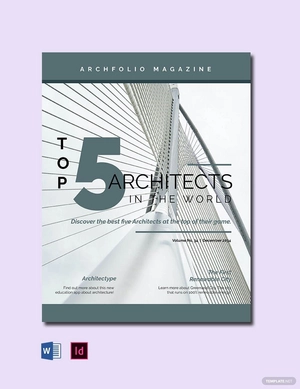 Architecture Portfolio Magazine Template