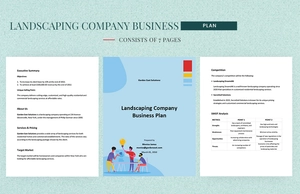 Landscaping Company Business Plan Template