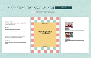 Marketing Product Launch Plan Template