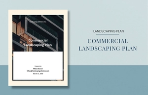 Commercial Landscaping Plan Template