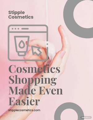 Online Cosmetics Store Flyer Template