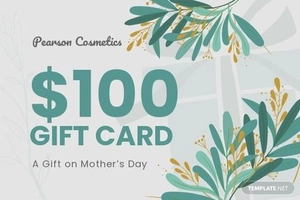 Mother's Day Gift Card Template