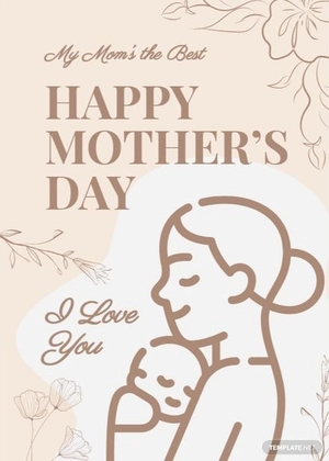 Simple Mother's Day Card Template