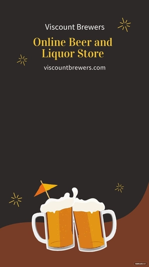 Free Online Beer Store Snapchat Geofilter Template to Edit Online