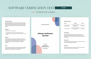 Software Verification Test Plan Template