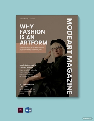 Art Fashion Magazine Template