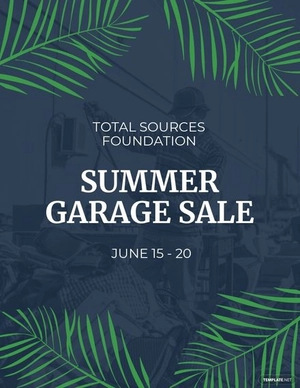Summer Garage Sale Flyer Template
