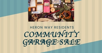 Free Community Garage Sale Facebook Post Template to Edit Online