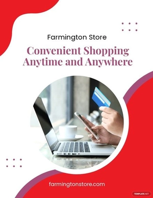 Online Store Advertisement Flyer Template