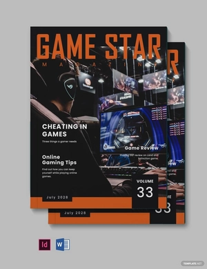 Modern Gaming Magazine Template