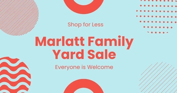 Free Yard Sale Facebook Post Template to Edit Online