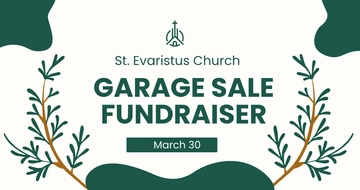 Free Church Garage Sale Facebook Post Template to Edit Online