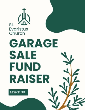 Church Garage Sale Flyer Template