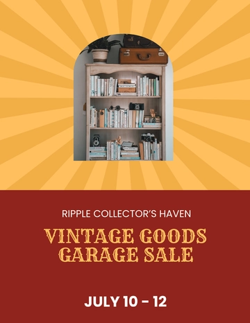 Free Vintage Garage Sale Flyer Template to Edit Online