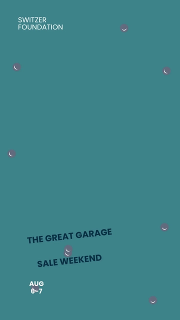 Free Garage Sale Event Snapchat Geofilter Template to Edit Online