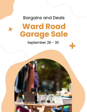 Garage Sale Advertisement Flyer Template
