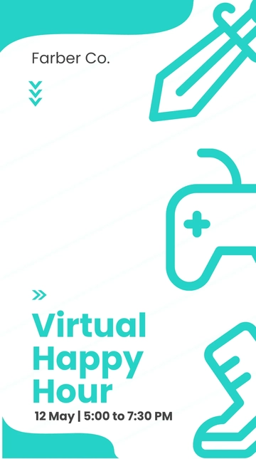 Free Virtual Happy Hour Snapchat Geofilter Template to Edit Online