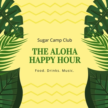 Free Happy Hour Event Linkedin Post Template to Edit Online