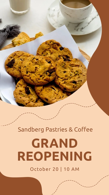 Free Grand Reopening Instagram Story Template to Edit Online