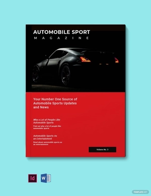Automobile Sport Magazine Template
