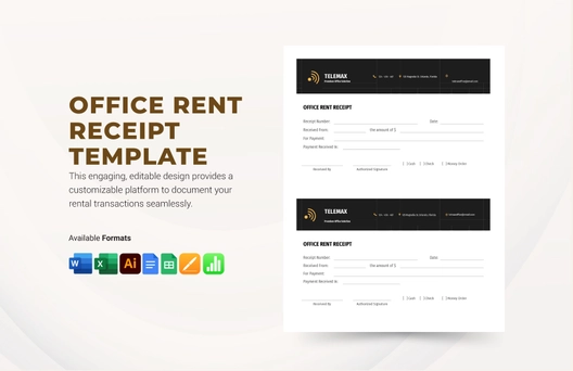 Office Rent Receipt Template