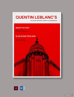 Art Gallery Catalogue Template