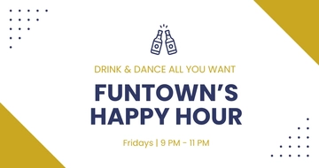 Free Happy Hour Advertisement Facebook Post Template to Edit Online