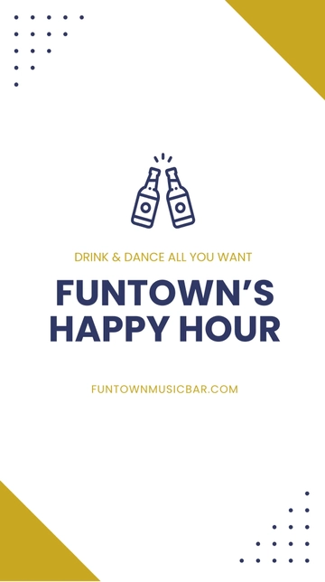 Free Happy Hour Advertisement Instagram Story Template to Edit Online