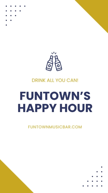 Free Happy Hour Advertisement Whatsapp Post Template to Edit Online