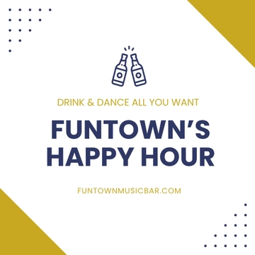 Free Happy Hour Advertisement Linkedin Post Template to Edit Online