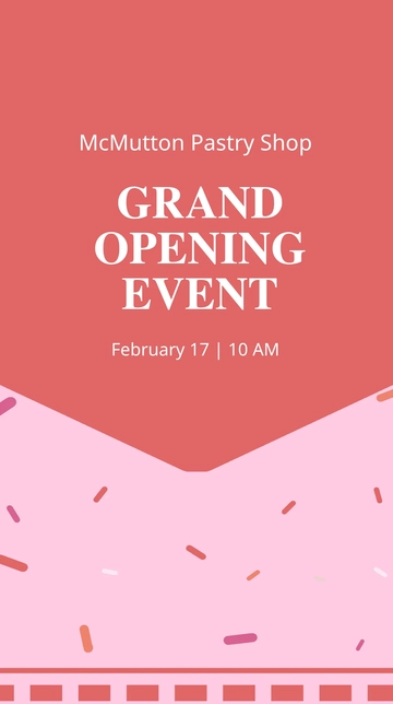 Free Grand Opening Event Whatsapp Post Template to Edit Online