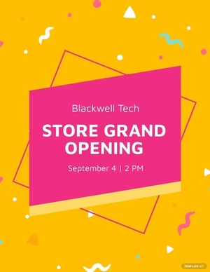 Store Grand Opening Flyer Template
