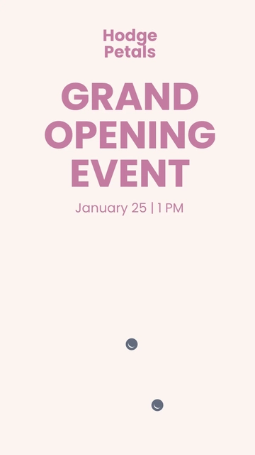Free Flower Shop Grand Opening Whatsapp Post Template to Edit Online