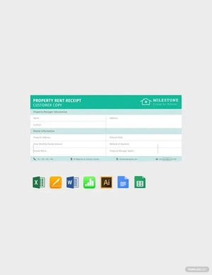Simple Property Rent Receipt Template