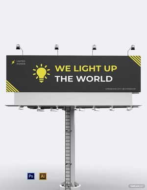 Electrical Company Billboard Template