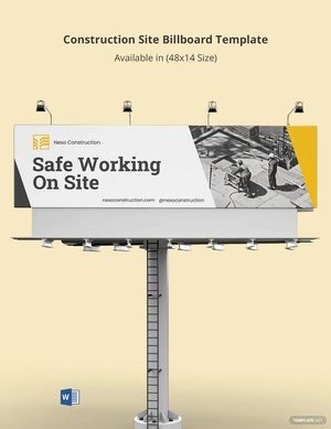 Construction Site Billboard Template