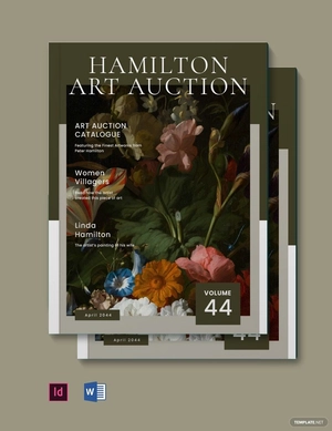 Art Auction Catalogue Template