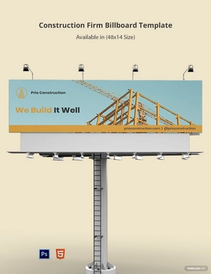 Construction Firm Billboard Template